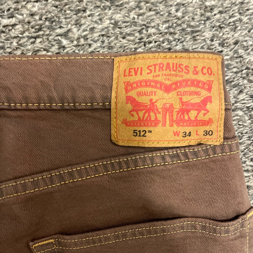 Levi's Men's Brown Slim Tapered Jeans